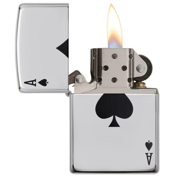 Brichetă Zippo Lucky Ace Silver / Alamă photo 1