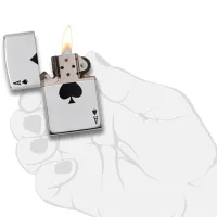 Зажигалка Zippo Lucky Ace Серебряный / Латунь photo 3