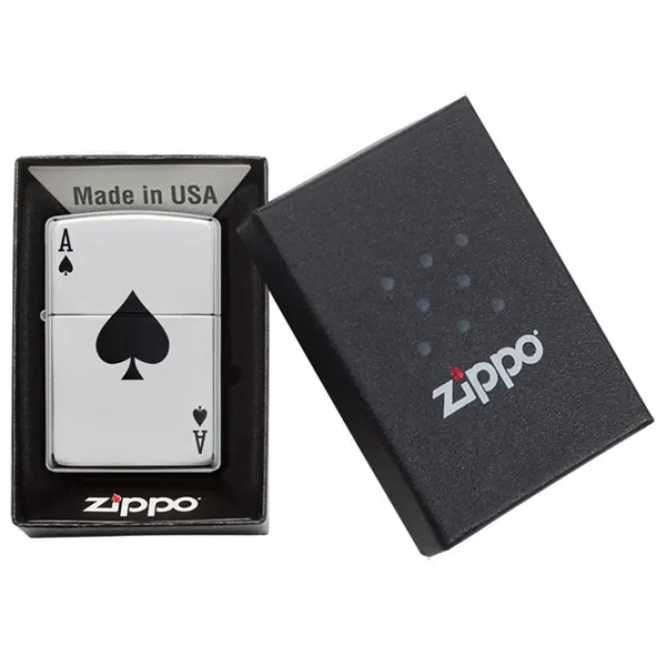 Brichetă Zippo Lucky Ace Silver / Alamă photo 4