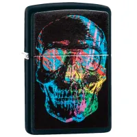 Зажигалка Zippo Colourful Skull Черный / Латунь photo 2