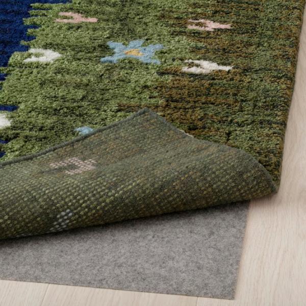 Ковер Ikea Groddsvingel Зеленый Синий / Шерсть photo 2 Ковер Ikea Groddsvingel Зеленый Синий / Шерсть photo 2