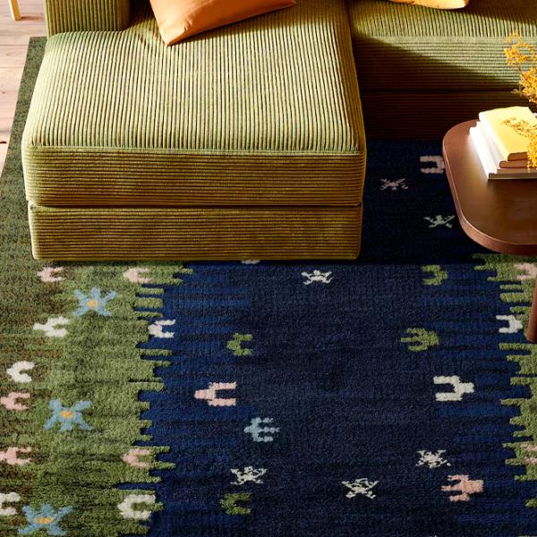 Ковер Ikea Groddsvingel Зеленый Синий / Шерсть photo 4 Ковер Ikea Groddsvingel Зеленый Синий / Шерсть photo 4