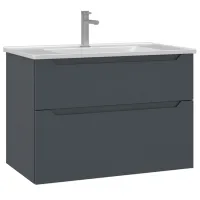 Dulap cu lavoar Orka MESSINA Pe perete / MDF / Antracite