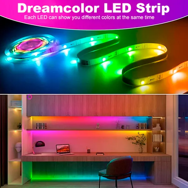 Bandă Led Dreamcolor TV Strip White photo 10