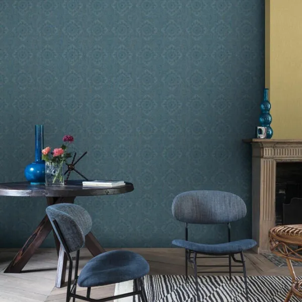 Обои Grandeco Clarence Синий / Орнамент photo 2