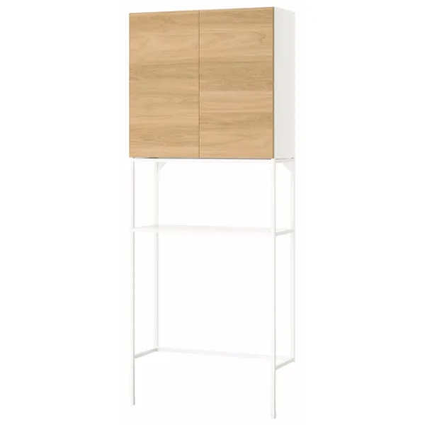 Шкаф для стиральных машин Ikea Enhet МДФ / Белый photo 1