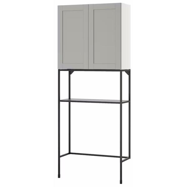 Шкаф для стиральных машин Ikea Enhet МДФ / Серый photo 1