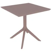 Садовый стол Rainbow RITA H Квадратный / Cappuccino Капучино