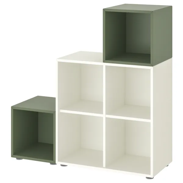 Стеллаж Ikea Eket 107 x 105 x 35см cm / ЛДСП / White photo 1