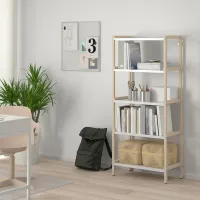 Стеллаж Ikea Ekenbben 154 x 70 x 34см cm / Массив / Бежевый photo 3