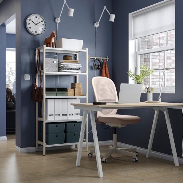 Etajeră Ikea Ekenbben 154 x 70 x 34 cm / Masiv / Beige photo 4