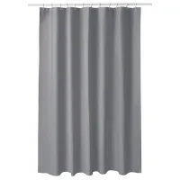 Perdea de duș Ikea Luddhagtorn 200 x 180 cm / Vinil / Grey