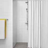 Шторка для ванной Ikea Svartstarr 200 x 180 см / Полиэстер / Белый photo 3