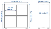 Стеллаж Ikea Eket 72 x 70 x 35см cm / ЛДСП / Темно-серый photo 4