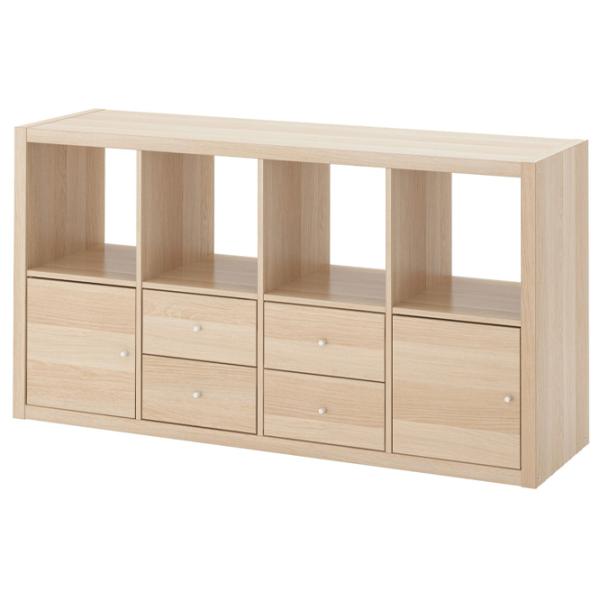 Стеллаж Ikea Kallax 147 x 77 x 39см cm / ЛДСП / Выбеленный дуб photo 1