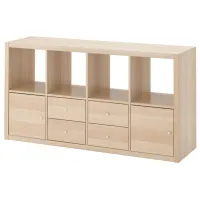 Стеллаж Ikea Kallax 147 x 77 x 39см cm / ЛДСП / Выбеленный дуб