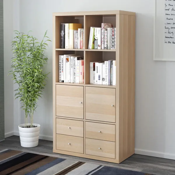 Стеллаж Ikea Kallax 147 x 77 x 39см cm / ЛДСП / Выбеленный дуб photo 3