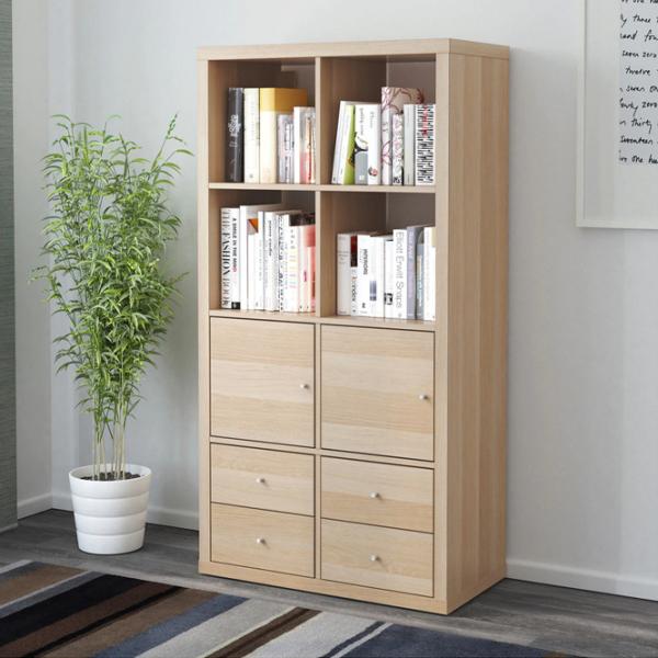 Стеллаж Ikea Kallax 147 x 77 x 39см cm / ЛДСП / Выбеленный дуб photo 3