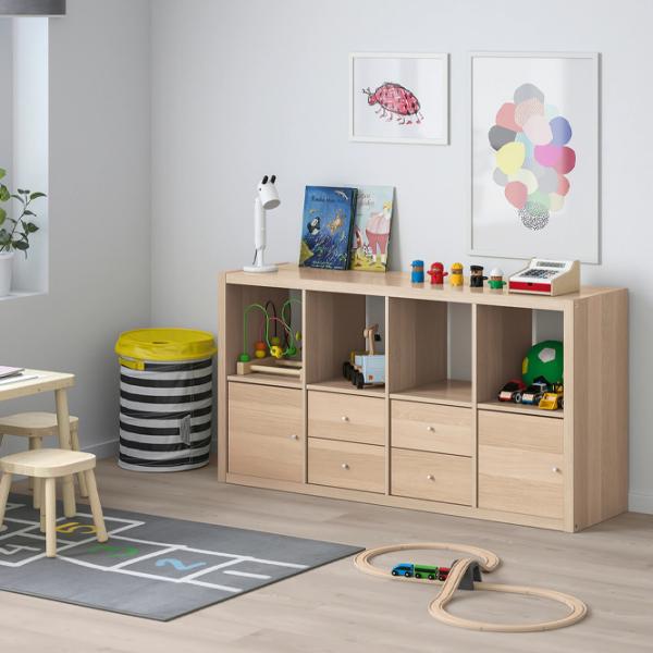 Стеллаж Ikea Kallax 147 x 77 x 39см cm / ЛДСП / Выбеленный дуб photo 4