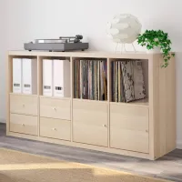 Стеллаж Ikea Kallax 147 x 77 x 39см cm / ЛДСП / Выбеленный дуб photo 5