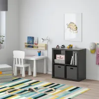 Стеллаж Ikea Kallax 77 x 77 x 39см cm / ЛДСП / Black photo 5