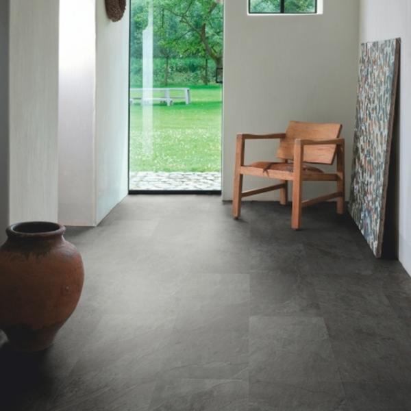 Виниловые полы Quick-Step Ambient Click Dark Grey / LVT photo 3