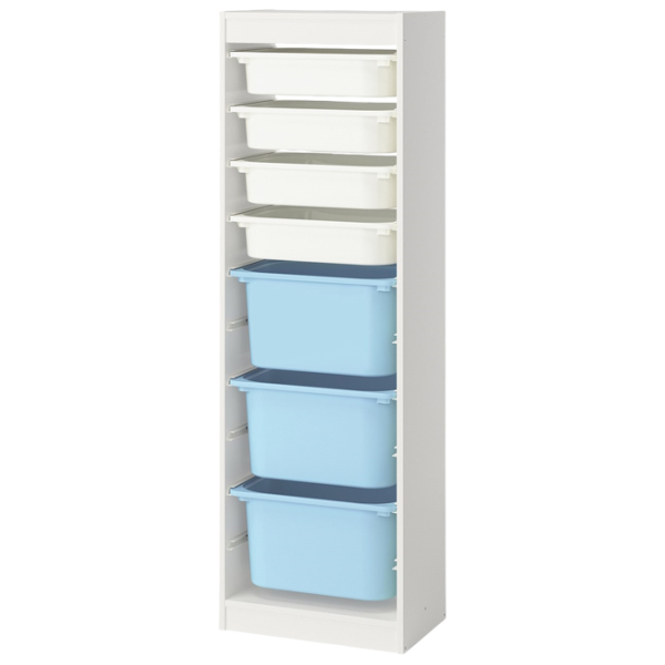 Стеллаж Ikea Trofast 7 145 x 46 x 30см cm / ЛДСП / White photo 1