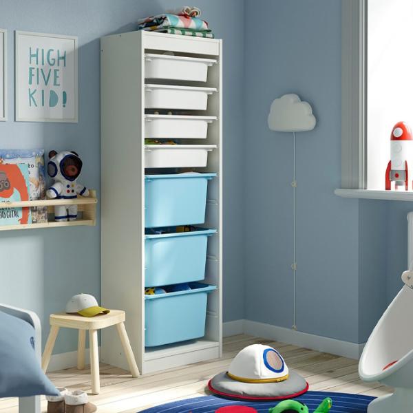 Стеллаж Ikea Trofast 7 145 x 46 x 30см cm / ЛДСП / White photo 5