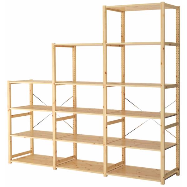Стеллаж Ikea Ivar 3 226 x 259 x 50см cm / Массив / Сосна photo 1