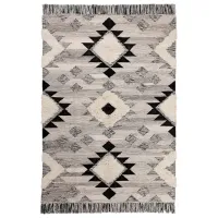 Covor Ikea Tannisby Gray Black / Lână