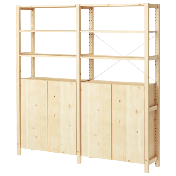 Стеллаж Ikea Ivar 4 179 x 174 x 30см cm / Массивная сосна / Сосна photo 1