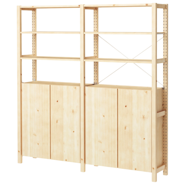 Стеллаж Ikea Ivar 4 179 x 174 x 30см cm / Массивная сосна / Сосна photo 1