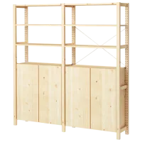 Стеллаж Ikea Ivar 4 179 x 174 x 30см cm / Массивная сосна / Сосна