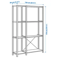 Стеллаж Ikea Ivar 2 179 x 134 x 30см cm / Массивная сосна / Сосна photo 4