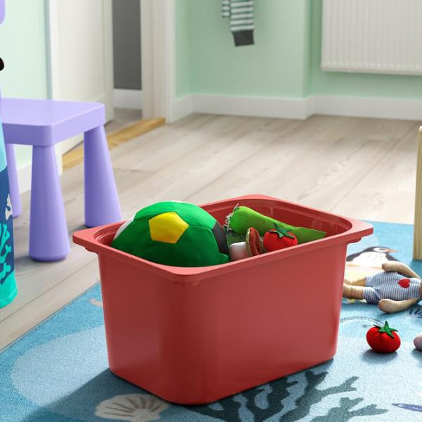 Стеллаж с контейнерами Ikea Trofast 8 94 x 99 x 44см cm / Массивная сосна / White photo 7