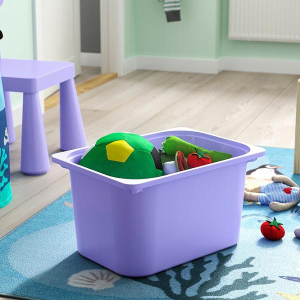 Стеллаж с контейнерами Ikea Trofast 8 94 x 99 x 44см cm / Массивная сосна / White photo 8