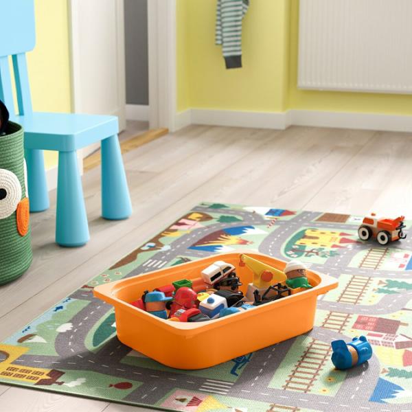 Стеллаж с контейнерами Ikea Trofast 8 94 x 99 x 44см cm / Массивная сосна / White photo 10