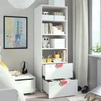 Стеллаж Ikea Smastad/Platsa 2 181 x 60 x 57см cm / ЛДСП / White photo 5