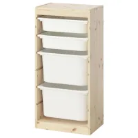 Стеллаж Ikea Trofast 4 91 x 44 x 30см cm / Массивная сосна / Сосна