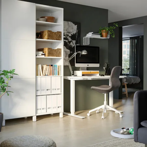 Etajeră Ikea Besta 202 x 120 x 42 cm / PAL / White photo 7