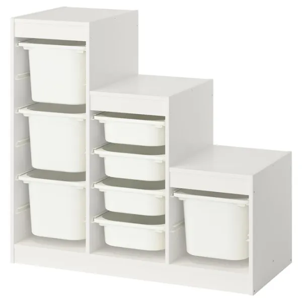 Etajeră cu containere Ikea Trofast 8 94 x 99 x 44 cm / PAL / White photo 1