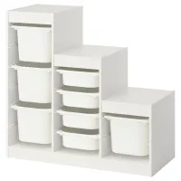 Etajeră cu containere Ikea Trofast 8 94 x 99 x 44 cm / PAL / White