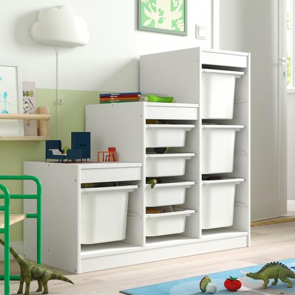 Etajeră cu containere Ikea Trofast 8 94 x 99 x 44 cm / PAL / White photo 6