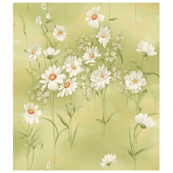 Tapete Grandeco Margaritta Green White / Floristică photo 1 Tapete Grandeco Margaritta Green White / Floristică photo 1