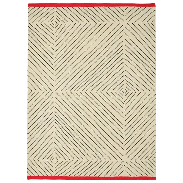 Covor Ikea Undervisning White Red / Lână photo 1