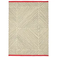 Covor Ikea Undervisning White Red / Lână