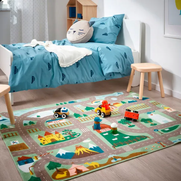 Ковер Ikea Vallaby Зеленый Серый / Полиэстер photo 2 Ковер Ikea Vallaby Зеленый Серый / Полиэстер photo 2