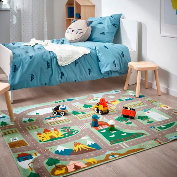 Ковер Ikea Vallaby Зеленый Серый / Полиэстер photo 2 Ковер Ikea Vallaby Зеленый Серый / Полиэстер photo 2
