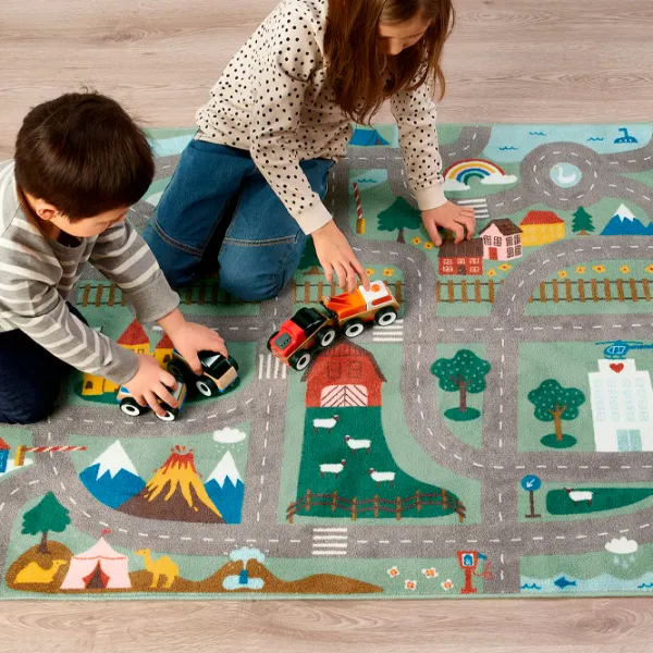 Ковер Ikea Vallaby Зеленый Серый / Полиэстер photo 3 Ковер Ikea Vallaby Зеленый Серый / Полиэстер photo 3