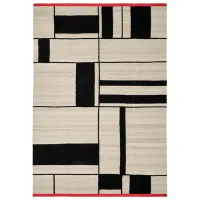 Ковер Ikea Rastplats Бежевый Черный / Шерсть